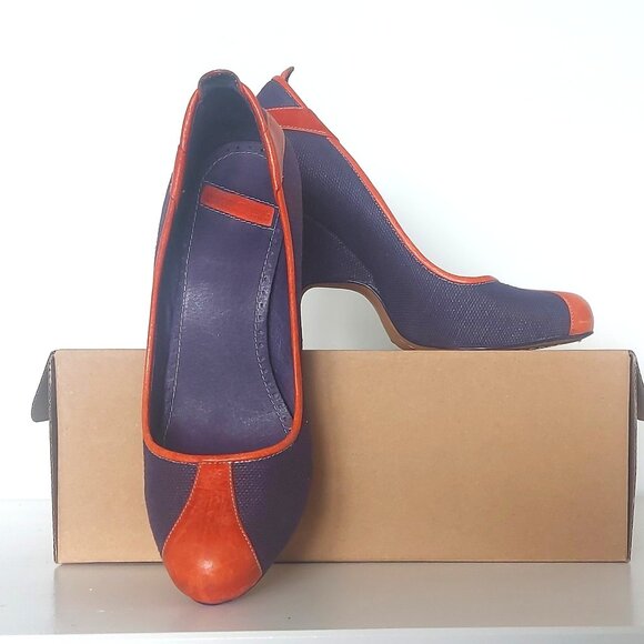 Diesel Purple and Orange Pumps - Size 37 (US 7) - Picture 2 of 10